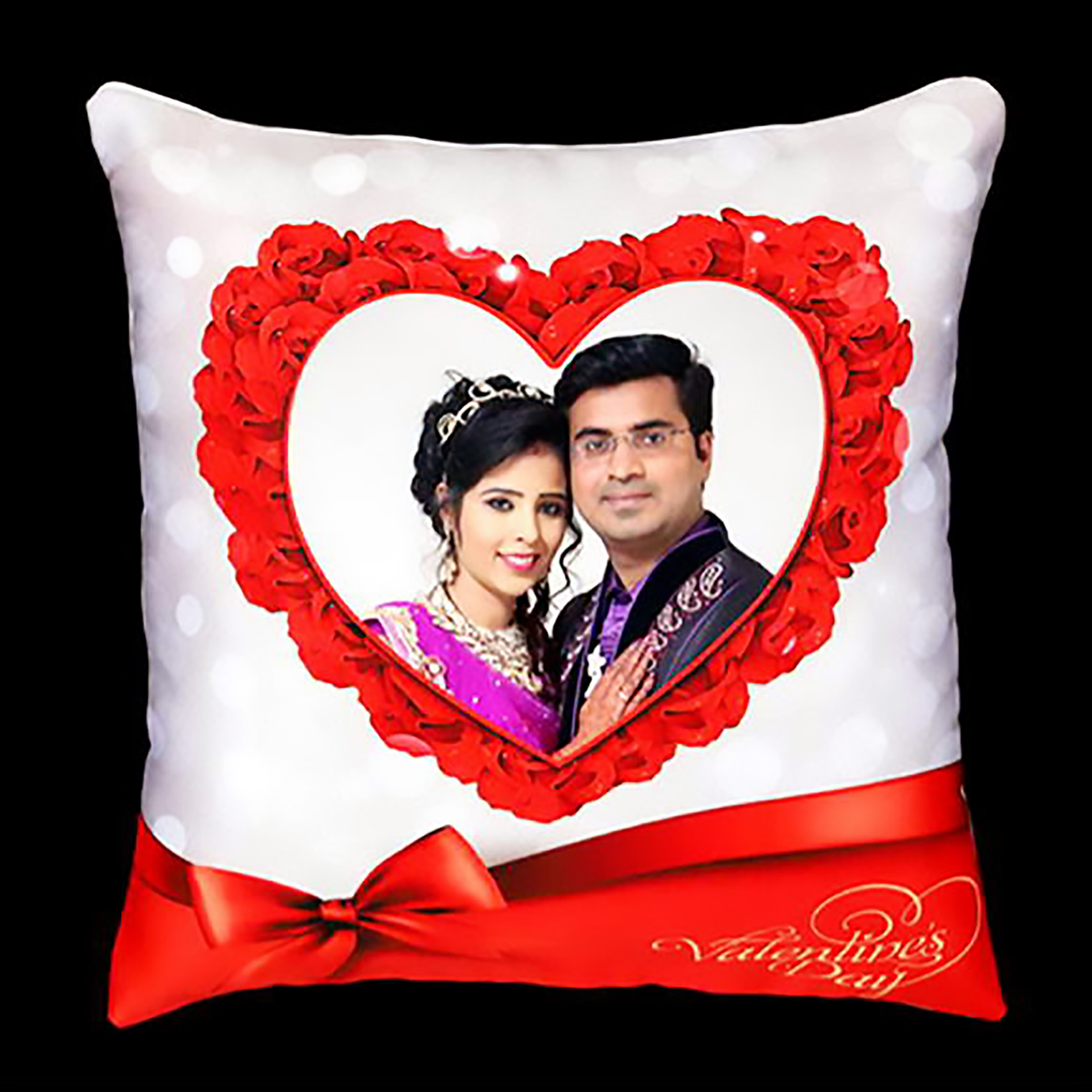 Flower Heart Cushion Sky Gift