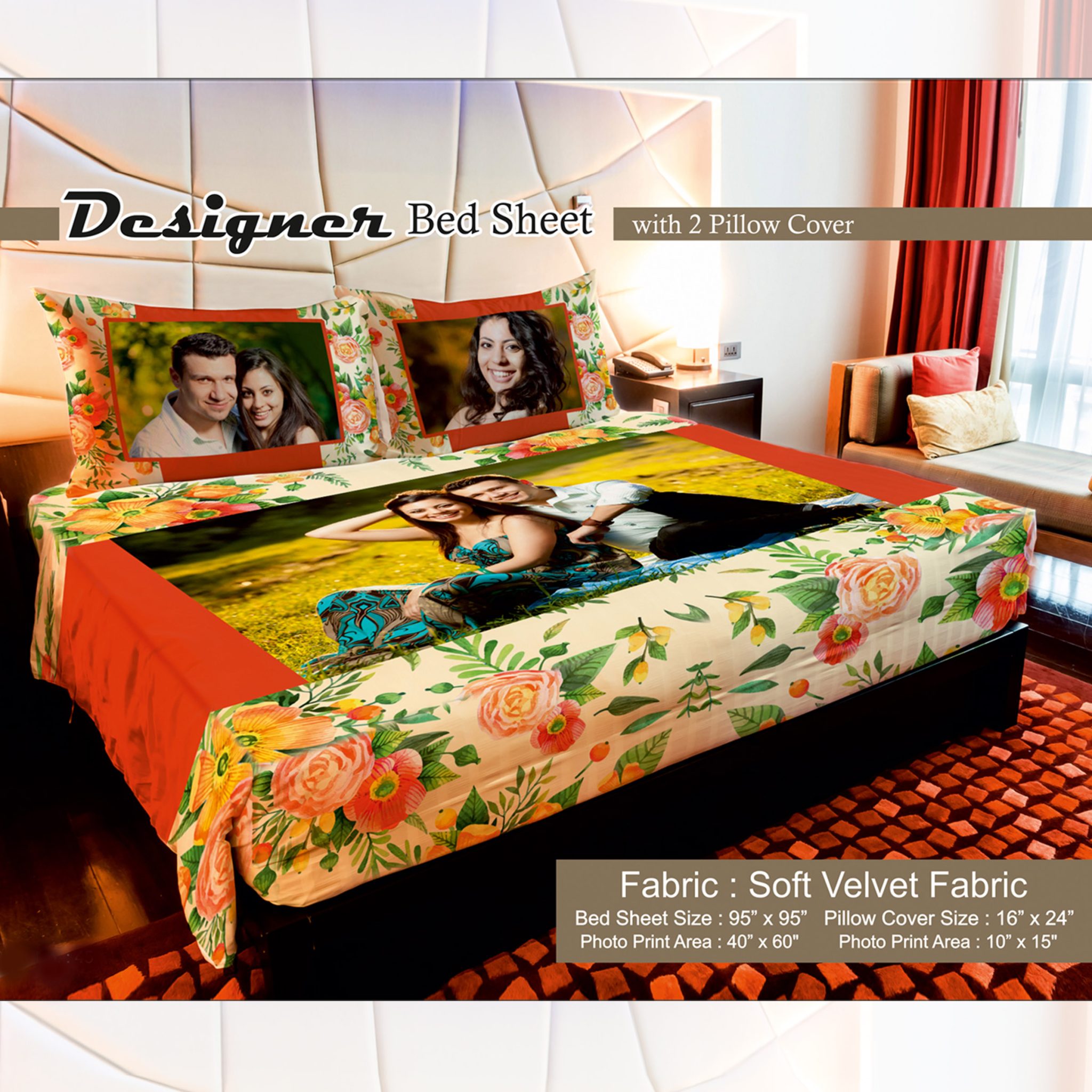 Golden Moment Couple Bed Sheet Sky Gift