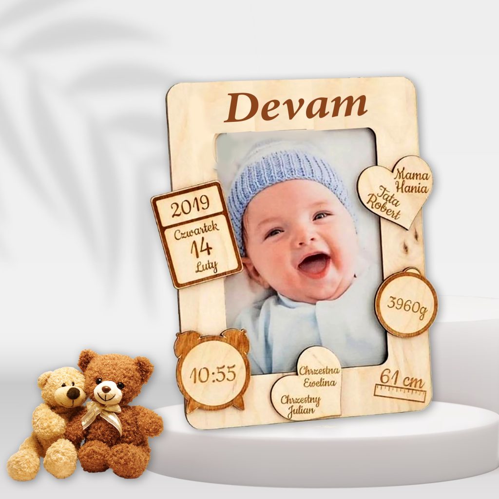 Personalized baby frame sky gift