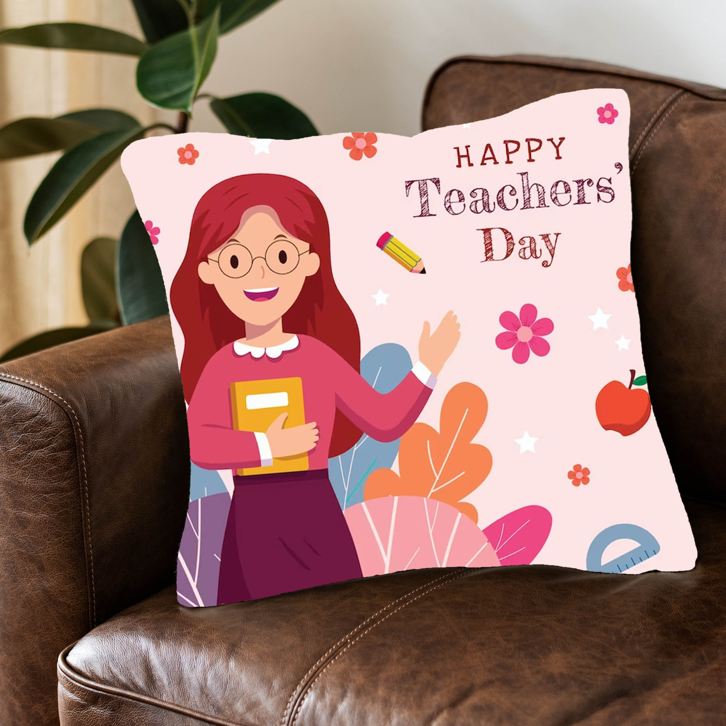 Happy Teacher’s day Pillow – Sky Gift