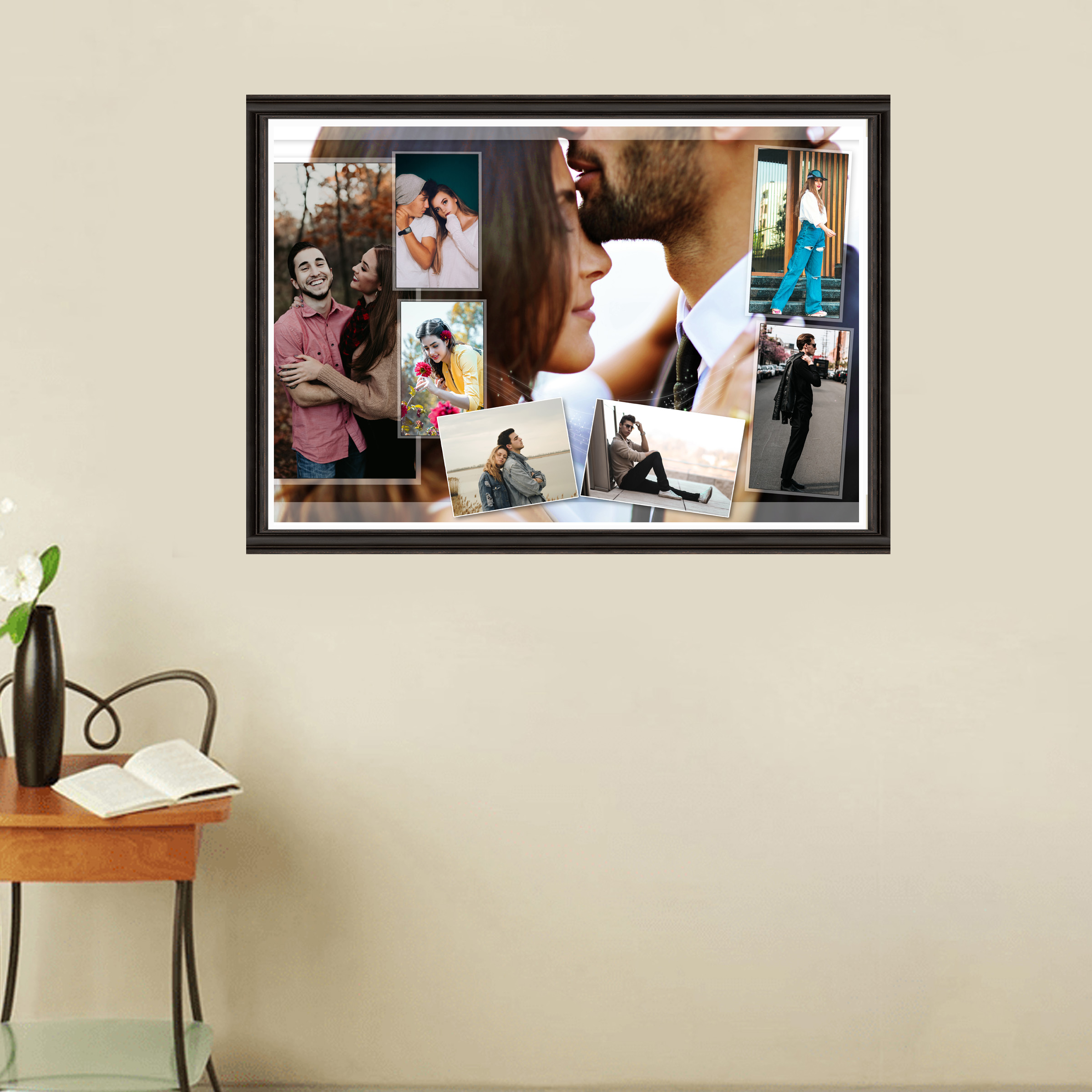 Romantic Couple Photo Collage Sky Gift