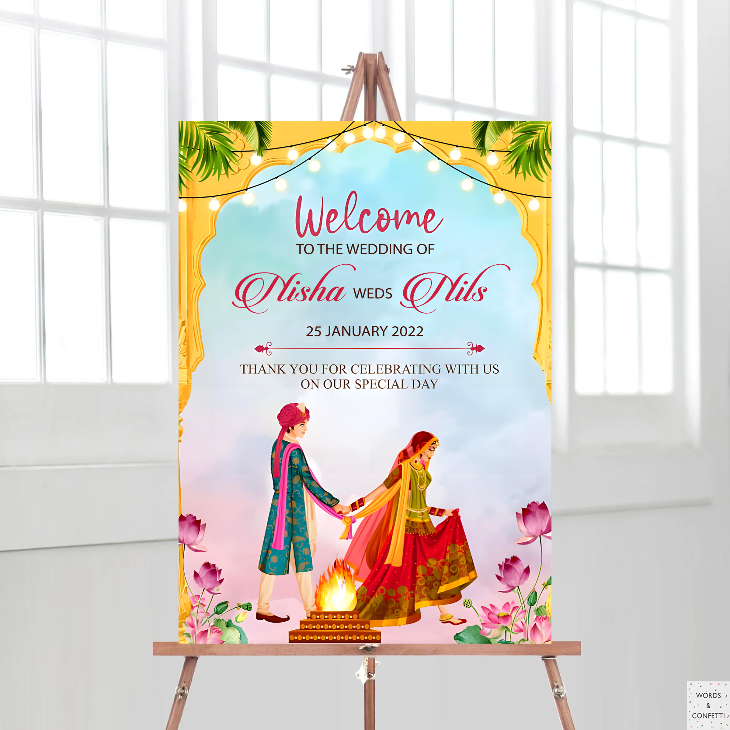048 Wedding Ceremony Sign Board Decoration Sky Gift